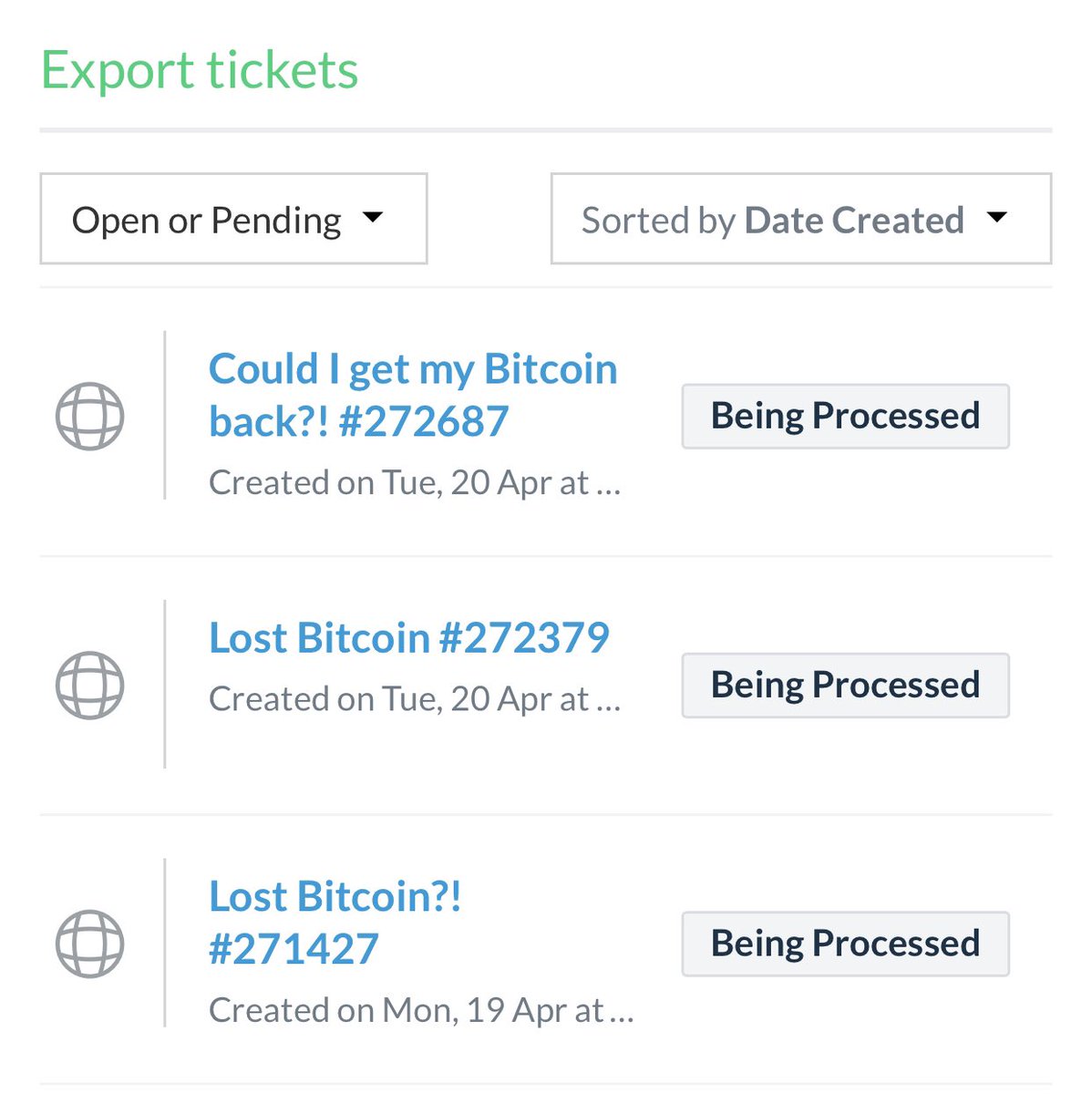 drdr3ad's tweet photo. @Changelly_team No, see I did that. Three times. This screen shot is from this morning https://t.co/UaqqDlnCd8