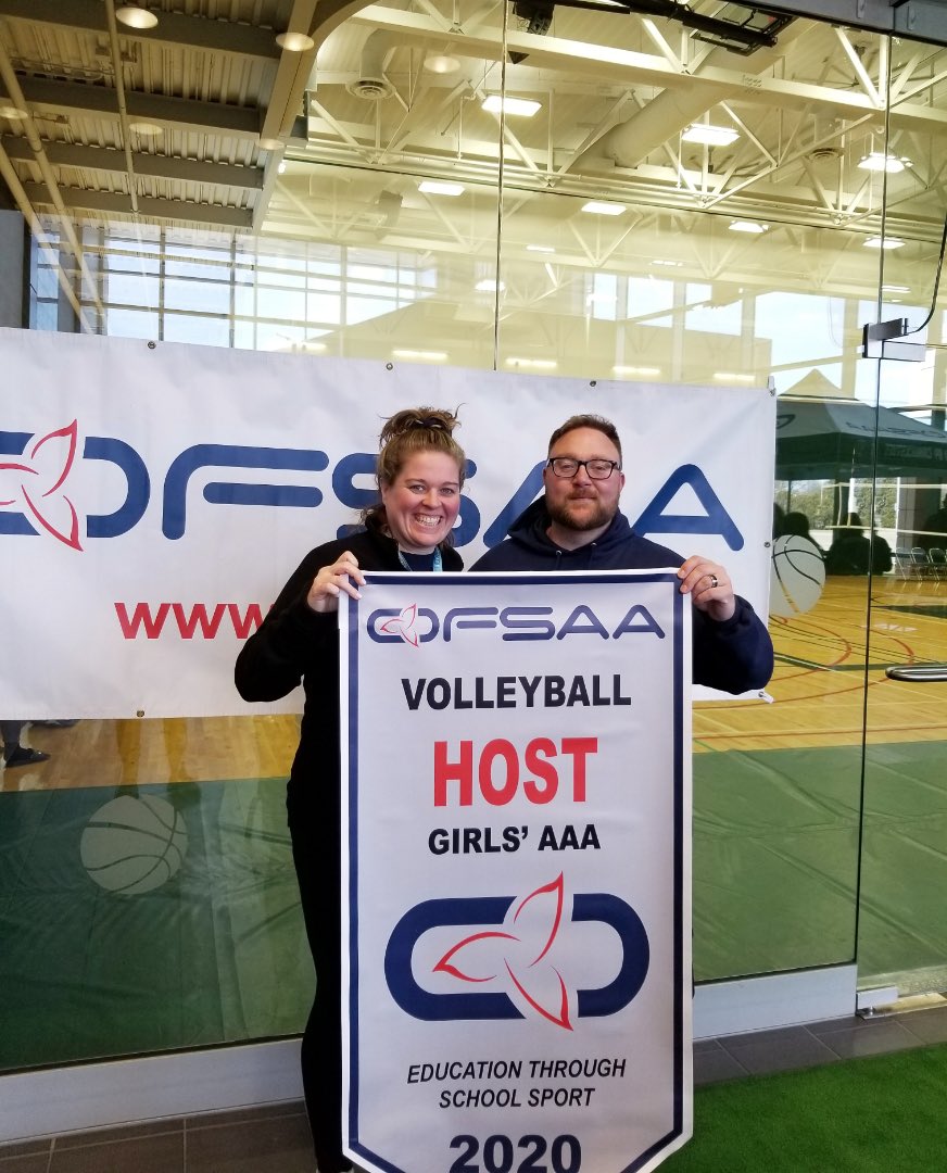 mrselishsmith's tweet photo. March 9-11, 2020 @CKSSHawks was fortunate to host @OFSAA AAA Girls Volleyball Championship - hard to believe that over a year later and we are still in our covid-normal. Hoping for brighter days, a return to classroom, and a return to our new-normal. https://t.co/8e3EUOX1Uj