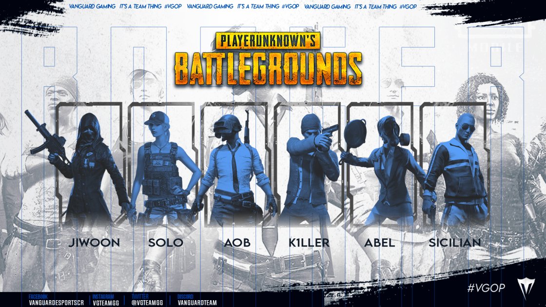 VanguardGaming's tweet photo. 💥 VANGUARD X PUBG MOBILE 💥

Presenting our new @EsportsPUBGM team!
They're climbing the @ESLMobile leaderboard and showing out in tournament after tournament.

Big things coming!

🇮🇳 @abel_pubgm
🇨🇳 @AOBpubgm
🇰🇷 @jiwoonPUBG
🇩🇴 @xKiller_ios
🇮🇹 Sicilian
🇺🇸 Solo

#VGOP https://t.co/xe3RyykgvO