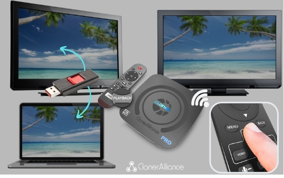 How to playback the recorded video files on the USB storage device?

There are usually 3 ways for video playback: playback with ClonerAlliance UHD Pro remote, playback on TV and playback on PC.

bit.ly/3xgiJvZ