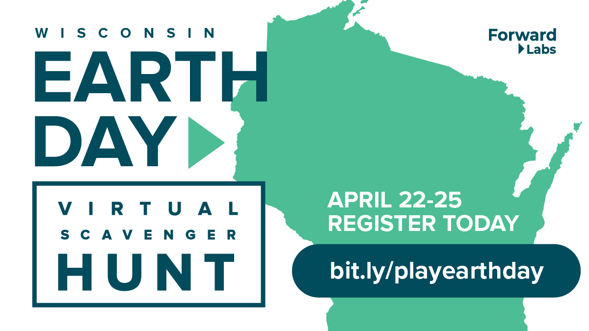 STARTS TOMORROW!!!!!! Register today for the #Wisconsin #EarthDay Virtual #ScavengerHunt. Play alone or with a team of up to 6 - tickets start at FREE. buff.ly/2QhFSgv #familyfriendly #game #ClimateAction