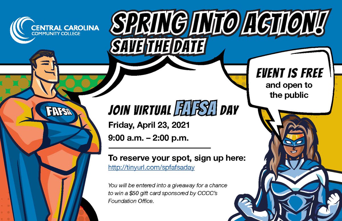 CCCC will host virtual FAFSA Day
cccc.edu/news/story.php…
#CCCCSTRONG <a href="/iamcccc/">CCCC</a> #FAFSA