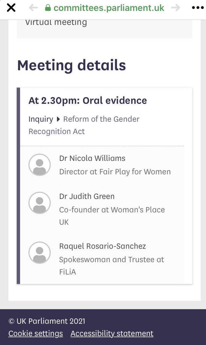 Today at 2.30 we will be giving evidence to Women & Equalities Committee alongside @fairplayforwomen @filia_pix  #womenatwesc Thank you for all your messages and long-standing support. Nothing about us without us.