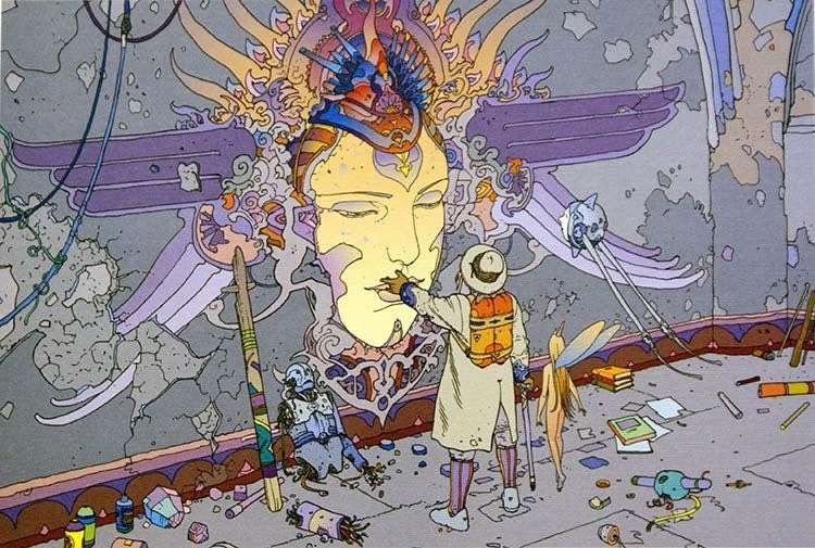 untitledarmy's tweet photo. Jean Giraud, Moebius, an all time favorite of mine. He is the embodiment of “do your thing”, doing your thing is the closer an artist can get to be timeless. It was fresh then, it is fresh now and will be in 1000 years. https://t.co/fFPNK8deST