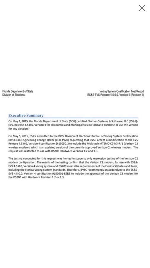 13/ Florida also quietly allowed ES&S to install wireless modems in its precinct ballot scanners beginning in 2015. h/t  @SwissTriple_M