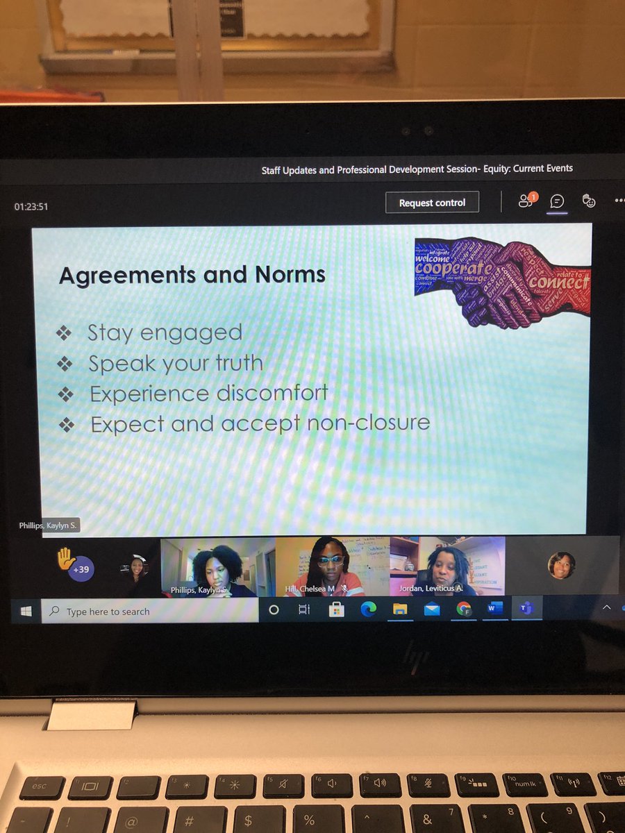 Courageous conversations are essential to the Equity work being accomplished at Hernwood ES. <a href="/nashaeb/">Dr. Nashae Bennett</a> <a href="/fayfayallday1/">Fay Davenport</a> <a href="/Missphill95/">Kaylyn</a> <a href="/spoland123/">Mrs. Poland</a>