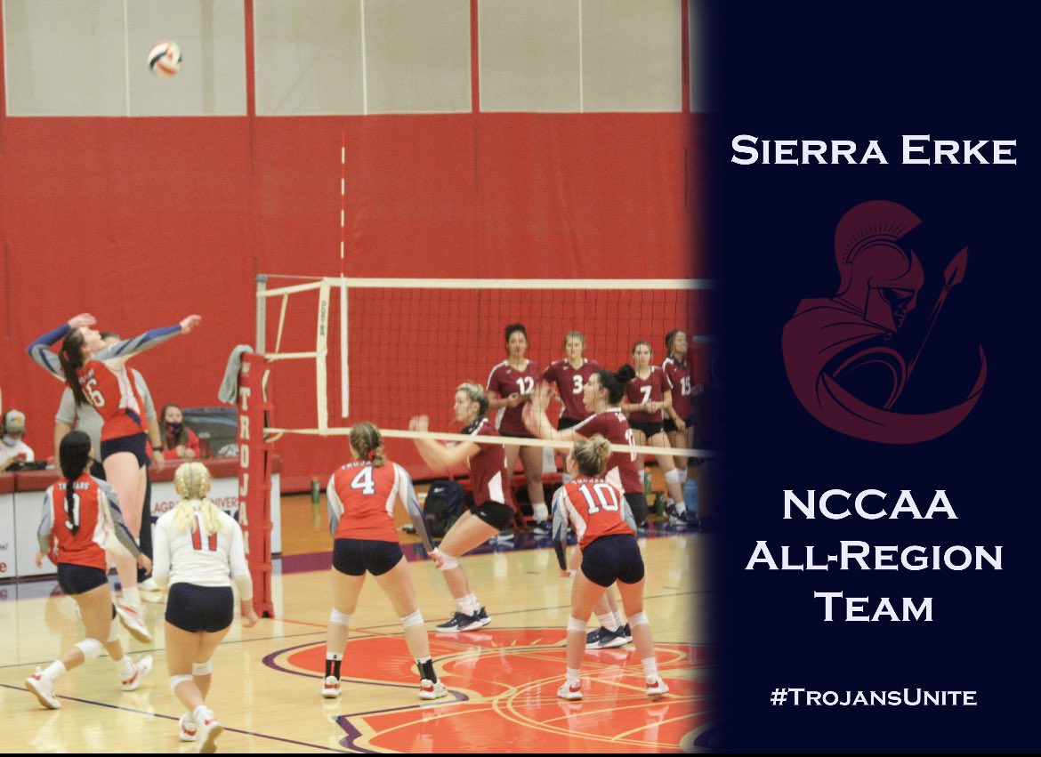 A huge CONGRATULATIONS to <a href="/sierra_erke1/">Sierra Erke</a> for making it on the NCCAA All-Region Team this season!