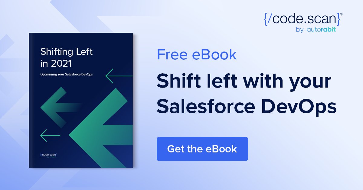 CodeScanforSFDC's tweet image. We're is excited to launch our #ebook made for #SalesforceDevOps teams! Learn how you can shift your development processes left. Download your free copy here: hubs.la/H0LF6c-0
#SalesforceDevelopers #SalesforceArchitects @polsource @autorabit @RevCult