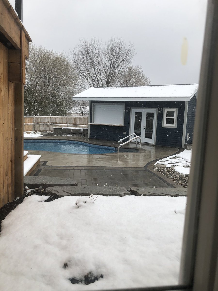 View from my treadmill desk is a bit different today #WFH