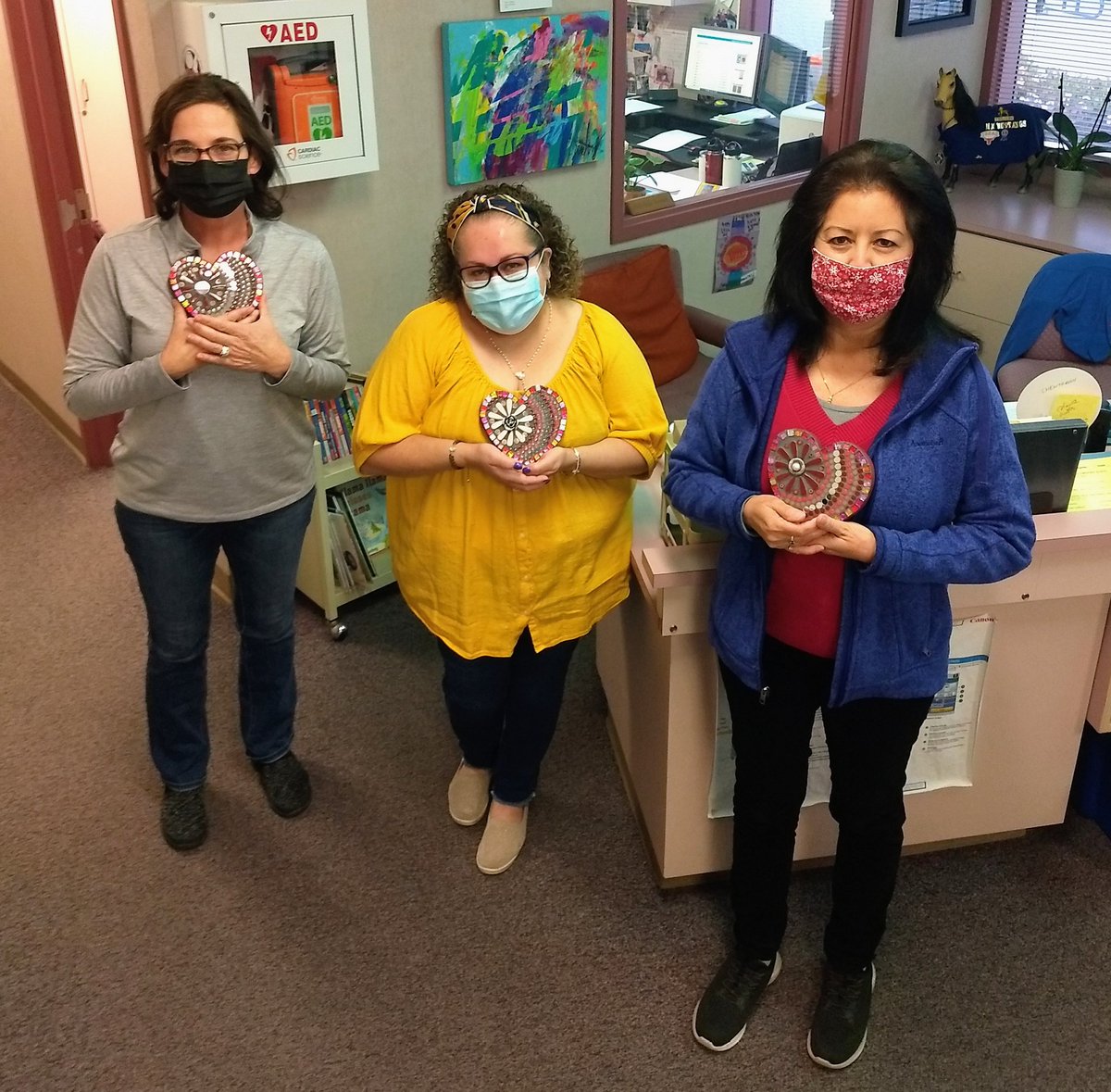 Happy "Administrative Professionals' Day" Michele, Lorena, and Christina! We are so lucky <a href="/MMMustangs/">Mission Meadows</a> to have the three of you at Mission Meadows! Be well and be safe! #AdministrativeProfessionalsDay <a href="/VUSDHR/">Vista Unified SD</a> <a href="/VistaBlueprint/">Vista Unified</a> #wave #grateful #bestteam ❤️🐎❤️