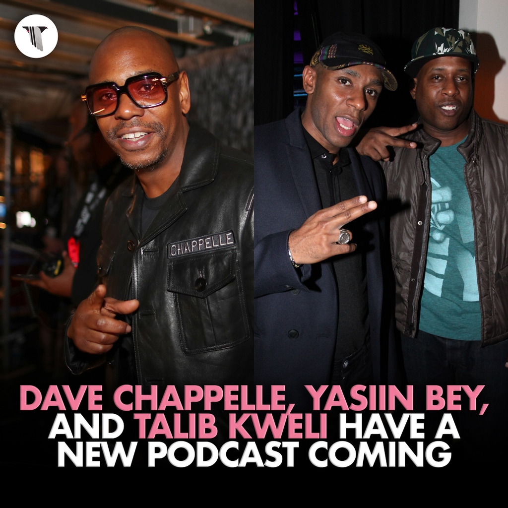 Pigeons & Planes on X: .@davechappelle, Talib Kweli, and Yasiin Bey are  the hosts of a new podcast called 'The Midnight Miracle,' and it's set to  premiere on Luminary later this year.