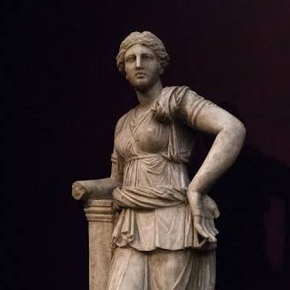 Okay so in here, the woman seems to be missing an arm and on the right picture is a portrait of Artemis from Mytilene ( the goddess of the moon) who is missing an arm too ..