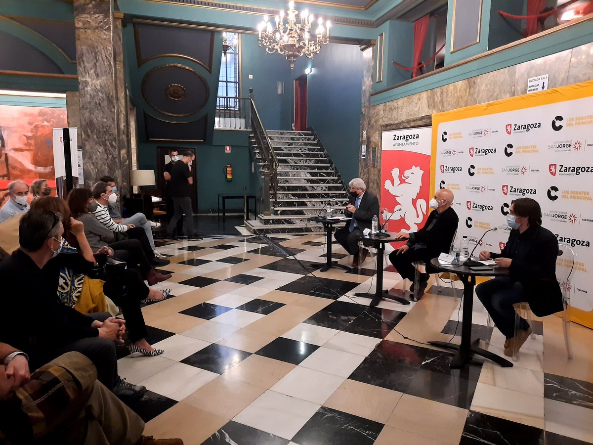 Comenzamos 'Los debates del Principal' con el dramaturgo y director teatral José Sanchis Sinisterra, uno de los autores más premiados y representados del #teatroespañol contemporáneo <a href="/TPrincipalZGZ/">Teatro Principal ZGZ</a> <a href="/CulturaUsj/">Cultura USJ</a>