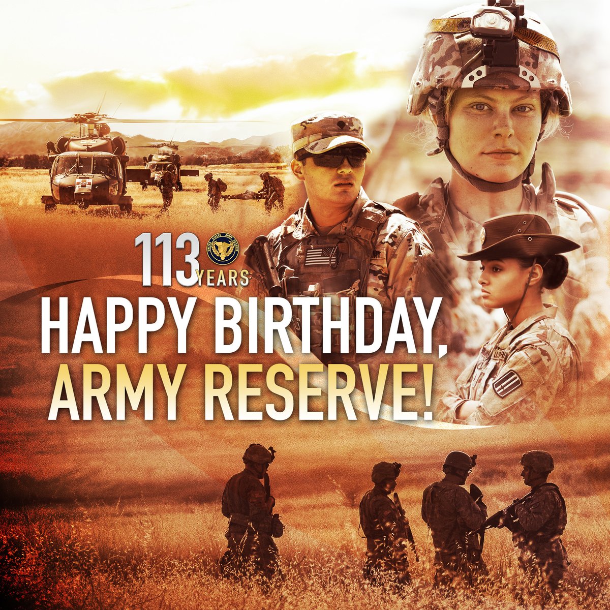 USArmyReserve's tweet image. Today’s our 113th birthday! Do we look our age? 🤔

What started as a small Medical Corps in 1908 has grown in both size &amp;amp; capability to become an operational force present in 20 time zones in 2021 and beyond! 
 
Learn more: go.usa.gov/xHKAP