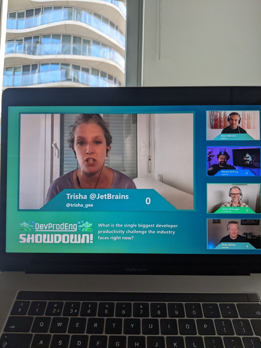 kbrhkaya's tweet image. I am watching something great 😁 it has just started, don&apos;t miss it! First question is What is the biggest dev productivity challenge?  #devprodeng @trisha_gee is one of the guests 🤗