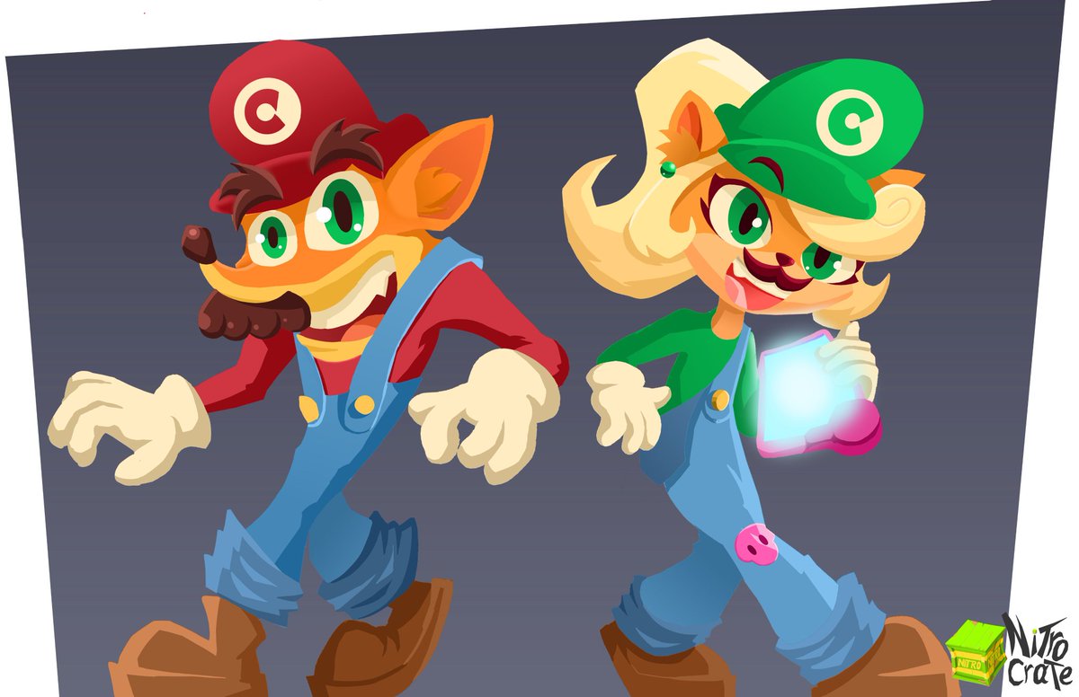 ADavatwal's tweet image. I've been playing #CrashBandicoot4 It's about time on the #NintendoSwitch and this game is awesome but I really wish that there will be Mario and Luigi Skins for Crash and Coco in this Game, this is only for the Switch Version.