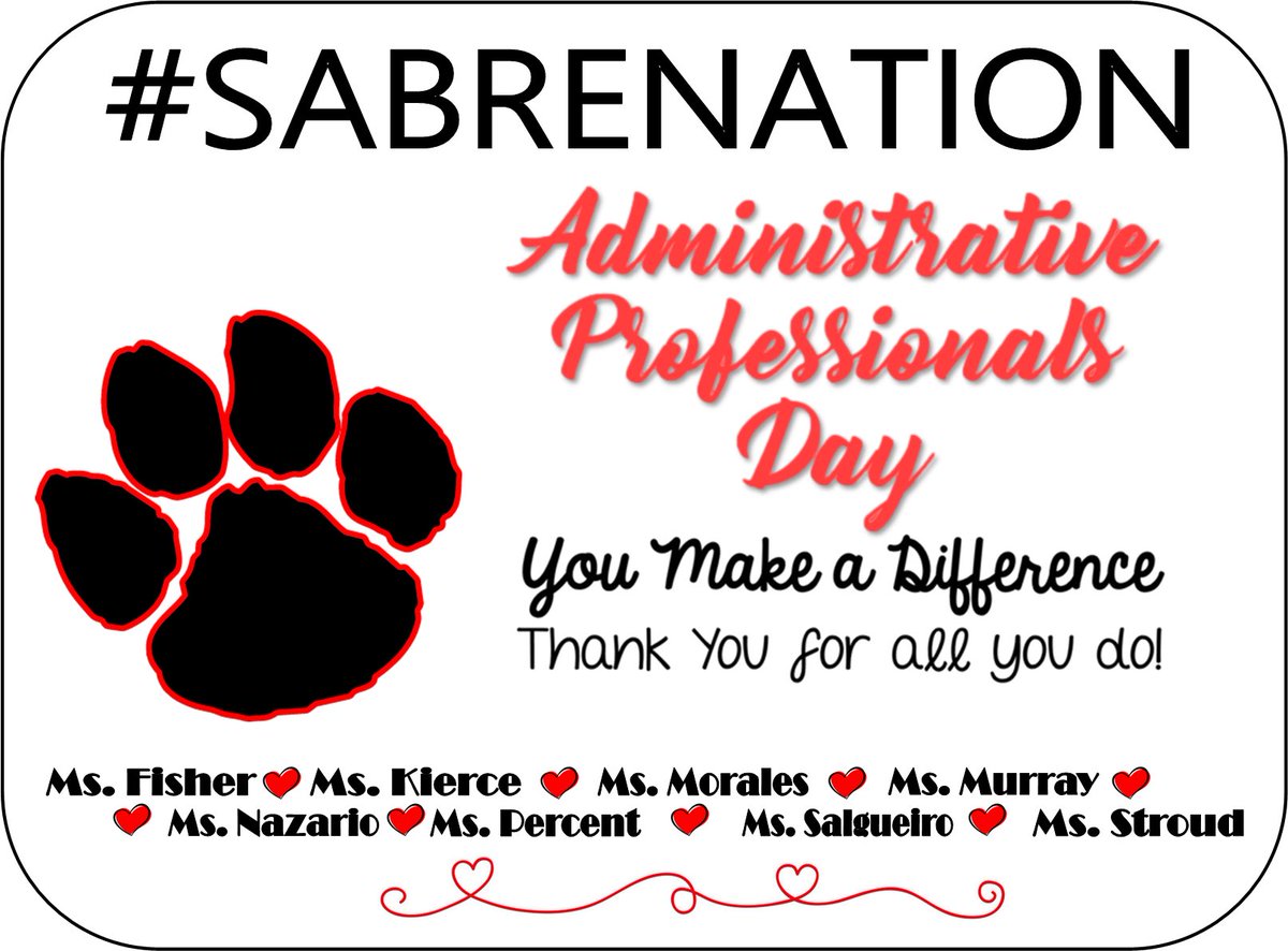 #HappyAdministrativeProfessionalsDay. Thank you to our awesome team!  #SABRENATION