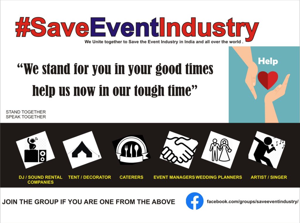 AnsonNazareth's tweet photo. #saveeventindustry https://t.co/qeui4ItvR9