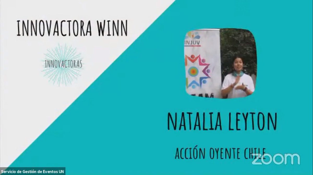 ¡Les tenemos noticias! Natalia Leyton, junto a su proyecto "Acción Oyente", ganó en su categoría el premio <a href="/innovactoras/">Innovactoras</a> 🥳🥳 
Ella es una joven del Maule que hizo realidad su idea en nuestro #ProgramaCreamos, y que ahora es reconocida a nivel internacional. ¡Felicitaciones!