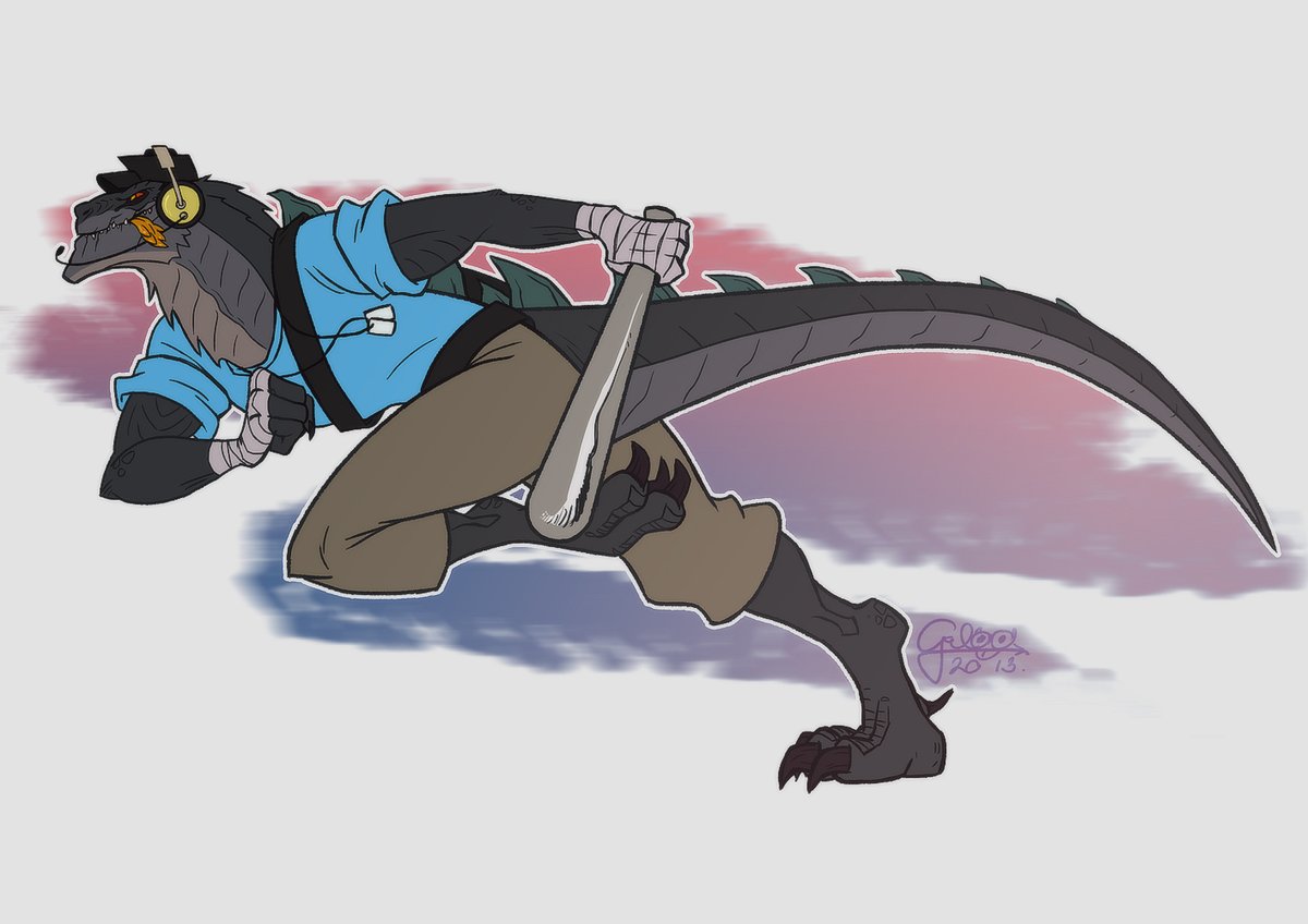 Zilla Jr as scout from team fortress 2 by galoogamelady (deviantart) #Godzi...