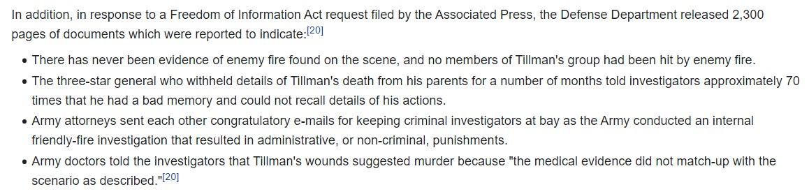 What the 2004 friendly fire death of Patrick Daniel Tillman provided for 6 Apr 1945 is a template of how friendly fire events are covered up. (See wiki clip)Documents & incriminating personal effects are destroyed, servicemen are told to lie about events & facts distorted.90/