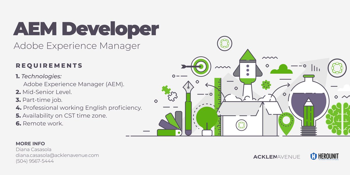 acklenavenue's tweet image. ✅ Build success as a remote #AEMDeveloper with us! Apply now.

More info 👉🏼 acklenavenue.com/careers/ 

#ComputerScience #Programmer #Coder #SoftwareEngineering #Technology #SoftwareDevelopment