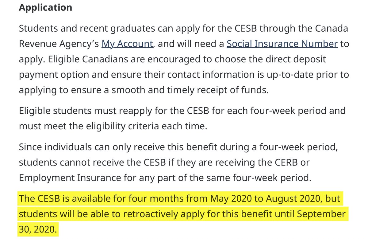 Importantly, to counter their “provincial jurisdiction” lie. The federal government gave up to $8,000 to disabled students on provincial disability, who neither had to have ever worked prior or even look for work as non-severe risk students were required: https://www.canada.ca/en/employment-social-development/news/2020/05/backgrounder-the-canada-emergency-student-benefit.html