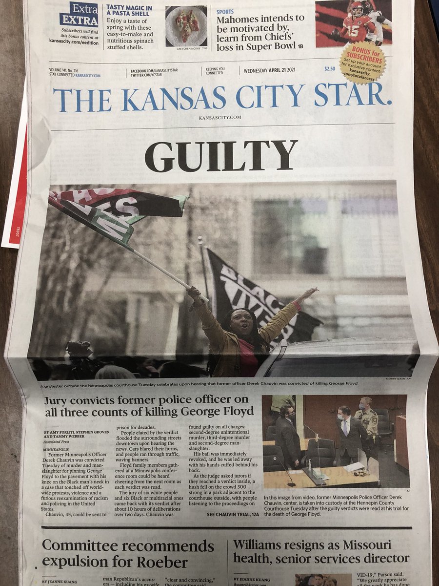 beegej's tweet photo. @KCStar Seriously, what the hell is this?!? Why?!? What is the reason for this?!? #DerekChauvin #DerekChauvinVerdict #WhatAreYouTryingToSay https://t.co/7XqoLPpzkW