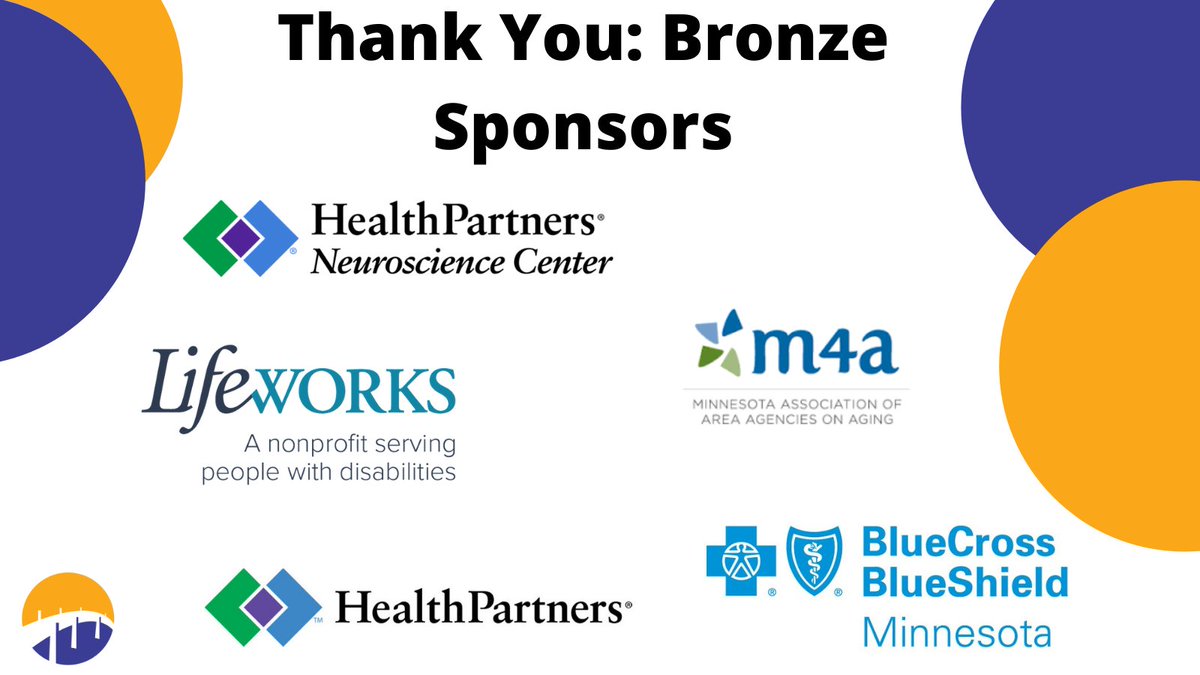 MNGero's tweet photo. Thank you to MGS's 45th conference Bronze Sponsors. We could not do it without your support. @LifeworksMN @RegionsHospital @metroaging @MNRAAA @BlueCrossMN @_HealthPartners  #MGS45 https://t.co/OHfISYqu5w