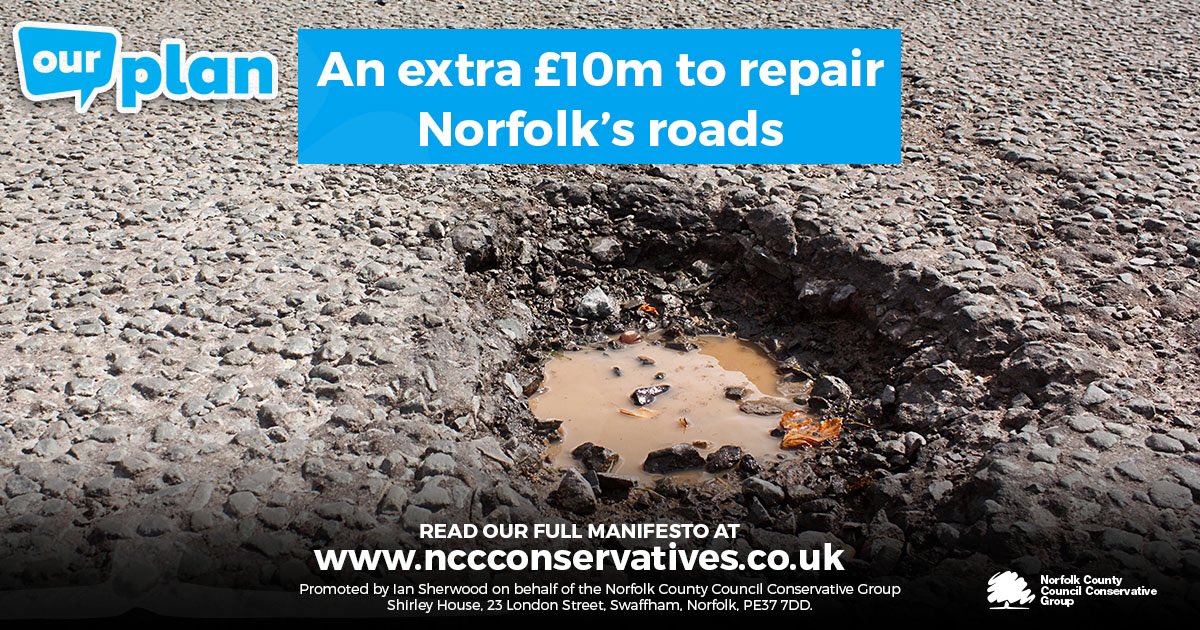 Vote Conservative on May 6th, or beforehand by post, to enable Norfolk Conservatives to deliver our ambitious plan for our great County. 

Read our manifesto and find your local Conservative Candidate by visiting our website nccconservatives.co.uk/norfolk-conser…