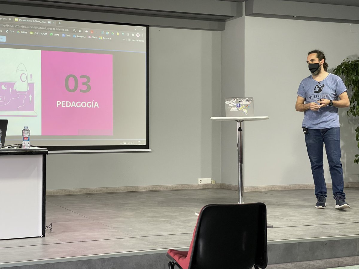 aplaza's tweet photo. Hoy es un gran día en @CPA_Formacion con la presentación de nuestra metodología #BeNova, emprendimiento #BEHUB  y el evento #LaFPqueviene que organizamos con @GEGSpain El gran @RaulMindthegap presentando nuestro gran cambio pedagógico  basado en #ABP #APS https://t.co/sGQFHTeib6