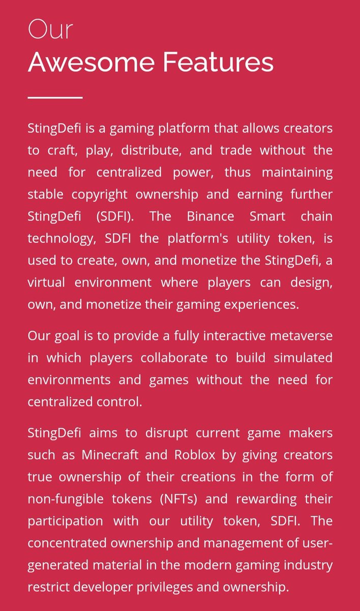 NetYfii's tweet photo. Are you #stingdefi holder?
We are going to be listed on one of top #exchange.
#Retweet and win 100 #SDFI
#Binance #safemoon #BCS #gaming #NFTs #NFTCommunity #cryptoart #cryptoartist #pancakeswap #HOTBIT https://t.co/QMyOYm0ObM