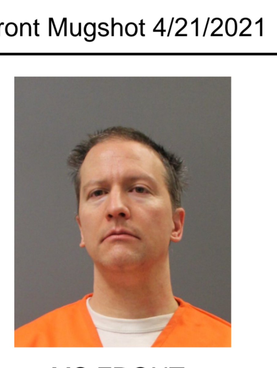 Derek Chauvin's new mugshot was just released. He's being held at the state prison at Oak Park Heights for his safety as he awaits sentencing. #GeorgeFloyd #ChauvinTrial #ChauvinVerdict