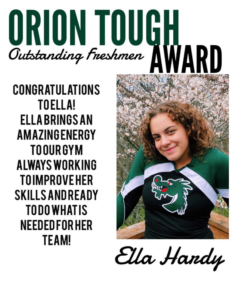 lakeorioncheer's tweet photo. Congratulations to Farah Kosal, Ella Hardy, &amp; Carly Bodo! So proud of all of your hard work this year 💚🤍 https://t.co/P2uMgBzjZY