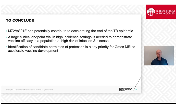 Alexander Schmidt ( @gatesfoundation) provided an in-depth overview of M72/AS01E, inc. the multiple trials underway to assess the candidate & the need of candidate correlates of protection to accelerate  #vaccine development. (2/?)