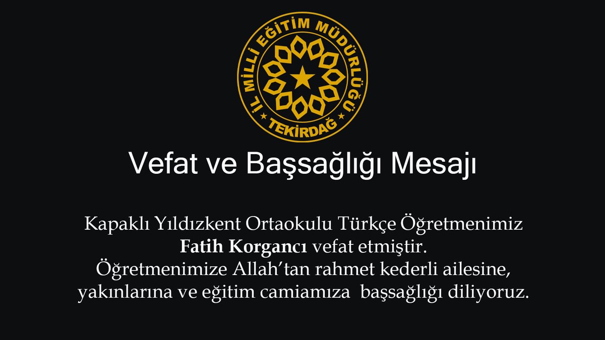 Tekirdağ İl Millî Eğitim Müdürlüğü (@tekirdagmem) on Twitter photo 