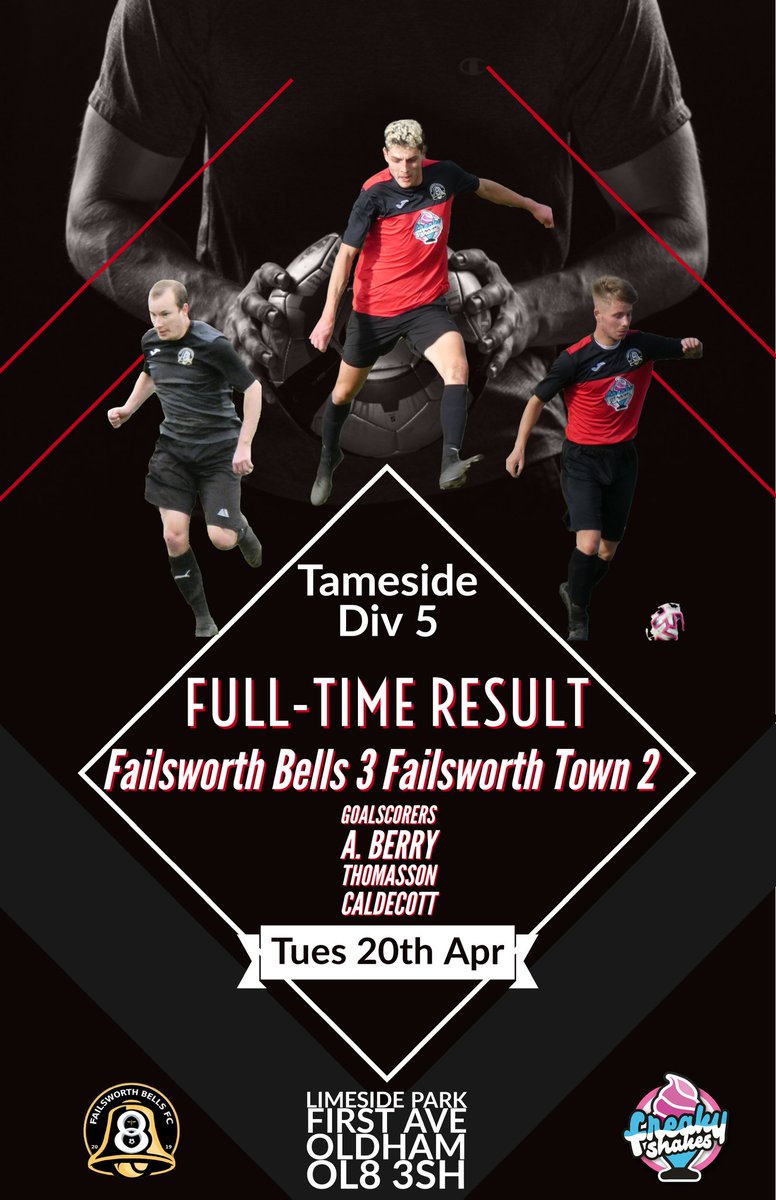 Nice little league double over Failsworth Town!
