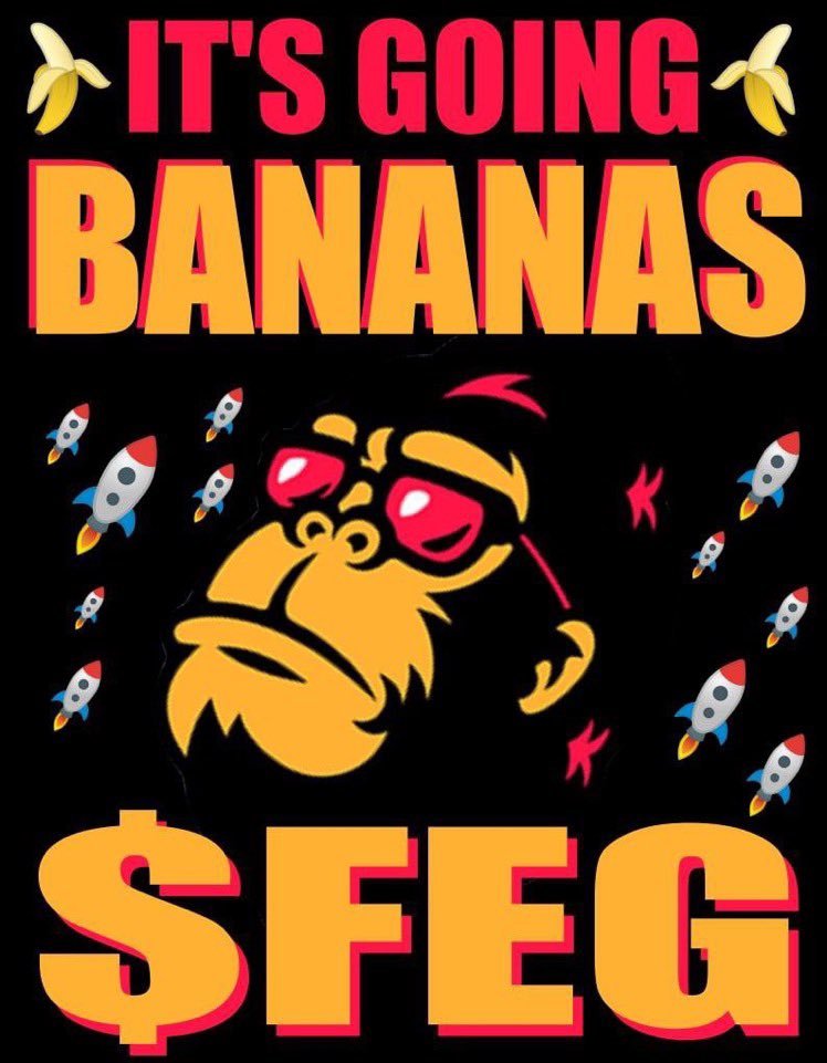 Did you know that today is #NationalBananaDay ? Happy #BananaDay 🦧🦧 @FEGtoken @_Russell_Mc #FEG $FEG #FEGex #fegtoken #hotbit #pancakeswap @Hotbit_news @PancakeSwap #bsc #BinanceSmartChain @elonmusk