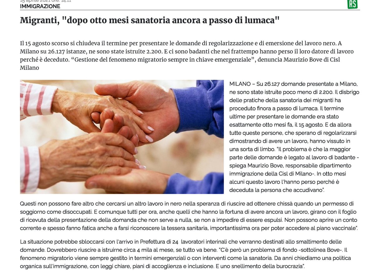 MaurizioBove1's tweet photo. Da anni chiediamo una politica organica sull'immigrazione, con leggi chiare e piani di accoglienza e inclusione.
La risposta รจ sempre la stessa: gestione emergenziale, condoni improvvisati e compromessi politici al ribasso.
#labourint #unionmigrantnet #sanatoria2020 #migranti https://t.co/6Ft2kMAbUn