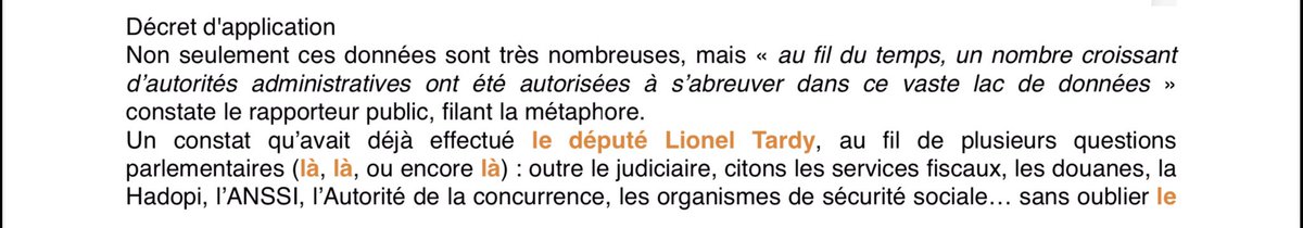 Par ailleurs, le fait que le CdE affirme que les autorités administratives peuvent y accéder dans les mêmes conditions, suscite réelles craintes détournement complet arrêt CJUE. Comme l’a souligné le RAPU &  @reesmarc : (12/n)