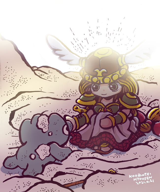 『ワルキューレの伝説』のワルキューレとサンドラ描きました