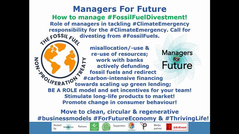 SriEvent's tweet photo. @CampanaleMark @Tzeporah @alexraf @NVJRobins1 @PeterJNewell_ @DanielaCarosio @InfluenceMap @econ4future @econ4future_DE @CarlaFrancoFerr @P4F_Portugal @parents4futureG what role #managers can play in tackling the #climateemergency: endorse the #fossilfuel non-proliferation treaty, says @knowledgEnabler
#fossilfueltreaty #ManagersDivest @CLEANconnectnet @PortExpertise https://t.co/todiQg4QR1