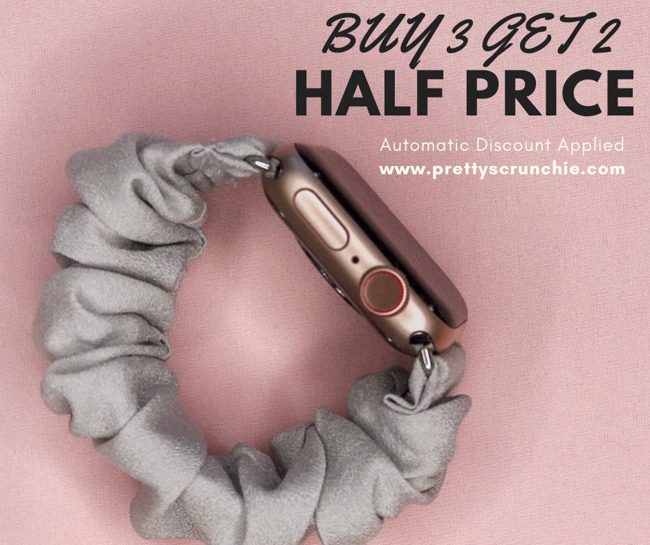PrettyScrunchie's tweet image. Check out today's deal on our @Apple watch scrunchies!😀
🛒SHOP: prettyscrunchie.com

Automatic discount applied at checkout. FREE worldwide shipping! 🌎

#wednesdaythought #applewatch #AppleEvent #shopping #OnlineShop #ecommerce #uniquegifts #AppleMusic #discount #deal