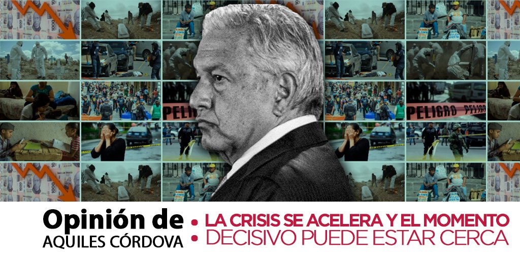 AquilesCordova's tweet photo. Buenos días. Te invito a leer mi #Opinión semanal: La crisis se acelera y el momento decisivo puede estar cerca "Si la protesta pública no es suficientemente fuerte para hacerse oír en Palacio Nacional, el INE será descabezado y remodelado al gusto de 4T" https://t.co/QEDKfv8KXN https://t.co/svdBBIM2pV