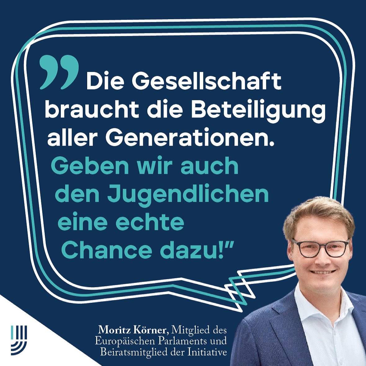 Initiative Jugendparlament (@initiative_jupa) on Twitter photo Heute stellen wir euch ein weiteres Mitglied unseres Beirats vor. <a href="/moritzkoerner/">Moritz Körner</a> ist einer der jüngsten Abgeordneten des Europäischen Parlaments. Als dieser möchte er gerade jungen Menschen eine starke Stimme in der #Politik geben. Wir freuen und sehr auf die #Zusammenarbeit! Heute stellen wir euch ein weiteres Mitglied unseres Beirats vor. <a href="/moritzkoerner/">Moritz Körner</a> ist einer der jüngsten Abgeordneten des Europäischen Parlaments. Als dieser möchte er gerade jungen Menschen eine starke Stimme in der #Politik geben. Wir freuen und sehr auf die #Zusammenarbeit!
