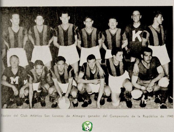 #Efemérides

➡️ Un 21 de abril, pero de 1943, #SanLorenzo obtuvo la Copa de la República.

Luego de vencer, en un tremendo partido, a #GeneralPazJuniors por 8-3.