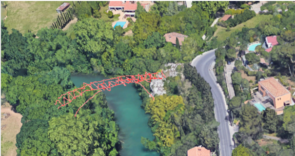 cyclotribulator's tweet photo. @Auroreavelo En l'absence de solution suffisamment radicale pour réduire le trafic motorisé sur l'axe Jean Jaurès à travers Castelnau, il faut sans doute contourner le problème... avec une passerelle piétons-cyclistes pour rejoindre l'itinéraire cyclable rive droite du Lez https://t.co/z6GrbuXpzC
