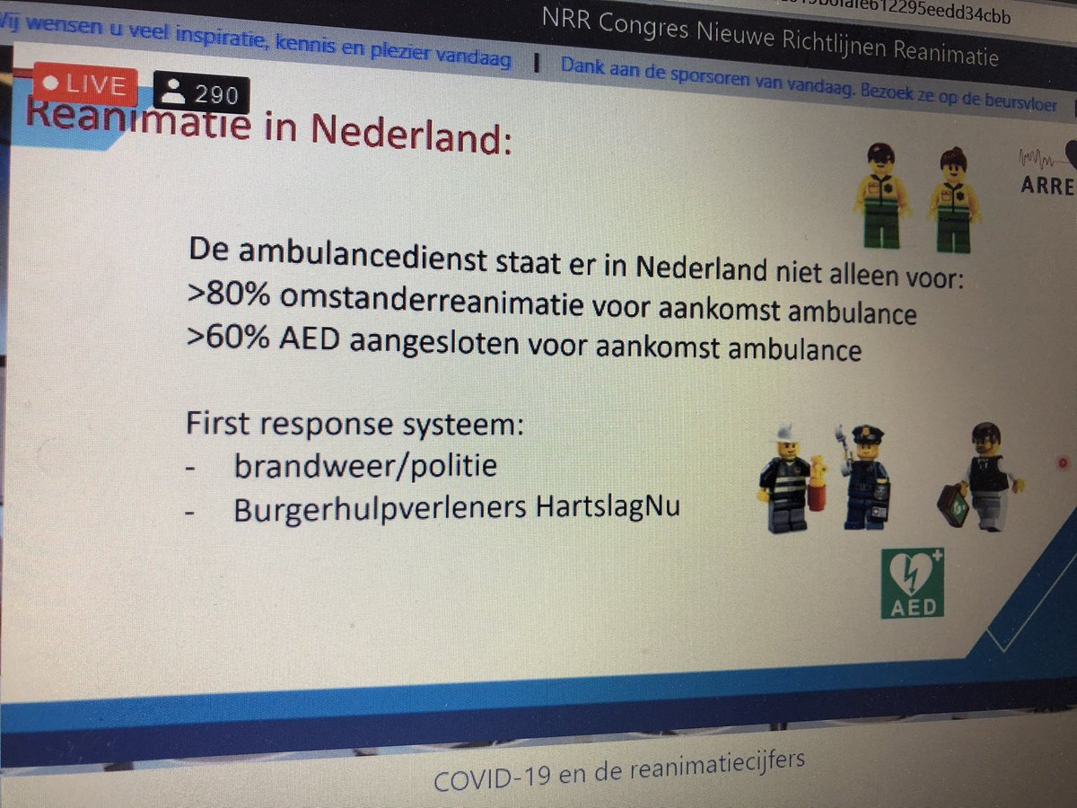 Het reanimatie-congres online... #NRR2021 nieuwe richtlijnen , maar zeker ook inzichten ten tijde van #COVID19 😷 #samenwerken en voorbereid zijn...
