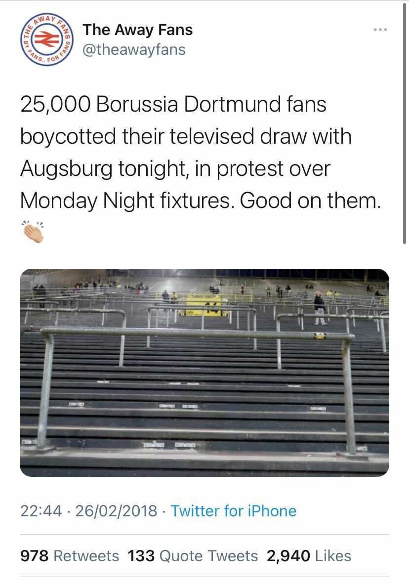 Top German clubs are also multi-million-euro businesses, but there is a huge difference.The atmosphere, fan culture, standing terraces, affordable tickets, even the virulent protests, are a result of the fact that, legally and theoretically, German football fans do have a say.