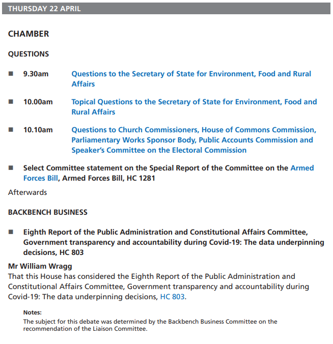 Select Committee on the Armed Forces Bill (@armedforcesbill) on Twitter photo 🚨 Our Special Report on the Armed Forces Bill will be published tomorrow morning.
🗣️ Our Chair, <a href="/JamesSunderl/">James Sunderland</a>, will make a statement to the <a href="/HouseofCommons/">UK House of Commons</a> announcing the report. He will then take questions from other MPs.
📺 Watch on Parliament TV:
parliamentlive.tv/Event/Index/0a… 🚨 Our Special Report on the Armed Forces Bill will be published tomorrow morning.
🗣️ Our Chair, <a href="/JamesSunderl/">James Sunderland</a>, will make a statement to the <a href="/HouseofCommons/">UK House of Commons</a> announcing the report. He will then take questions from other MPs.
📺 Watch on Parliament TV:
parliamentlive.tv/Event/Index/0a…